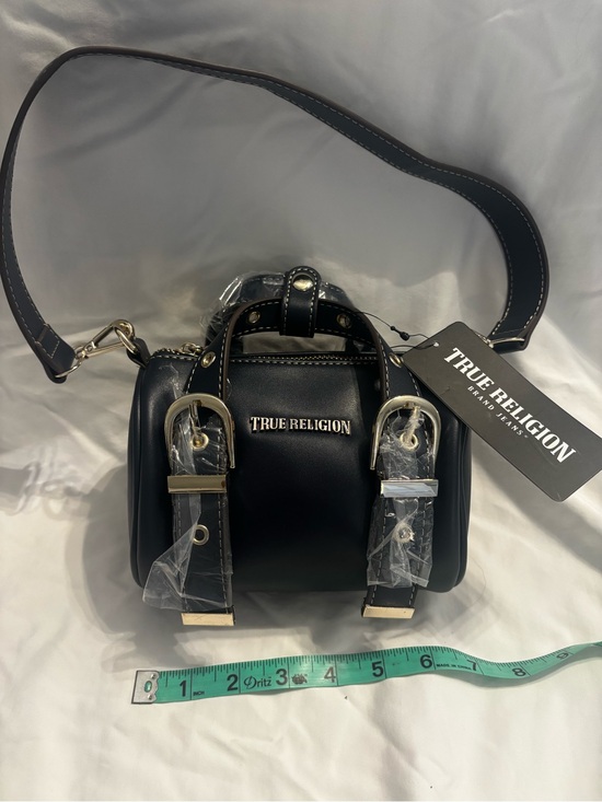 True Religion Handbags - True Religion Navy Blue Barrel Mini Bag